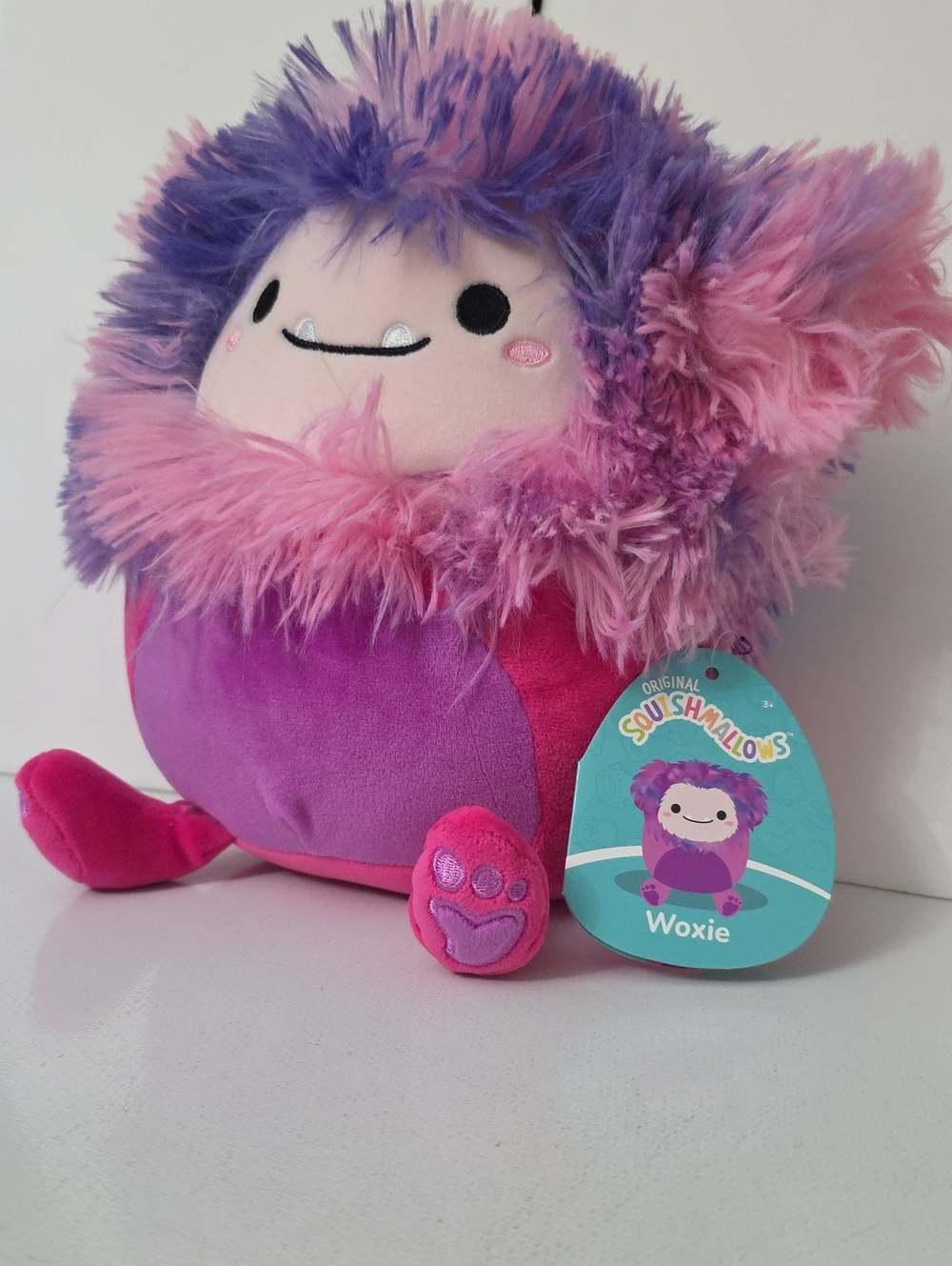 Squishmallows Woxie Plush - Pink, Purple & Magenta Fur